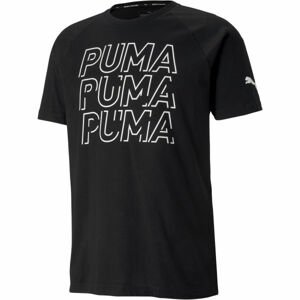 Puma MODERN SPORTS LOGO TEE Pánske tričko, čierna,biela, veľkosť