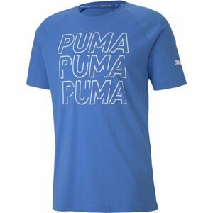 Puma MODERN SPORTS LOGO TEE Pánske tričko, modrá,biela, veľkosť