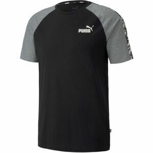 Puma APLIFIED  RAGLAN TEE čierna S - Pánske športové tričko