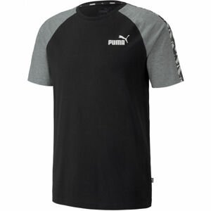Puma APLIFIED  RAGLAN TEE čierna L - Pánske športové tričko