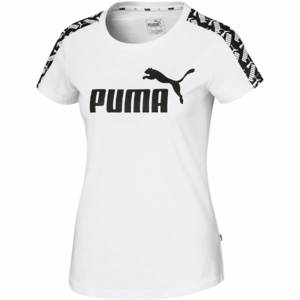 Puma AMPLIFIED TEE biela S - Dámske športové tričko