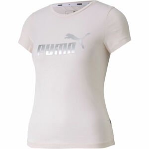 Puma ESS+TEE G Dievčenské športové tričko, ružová, veľkosť 140