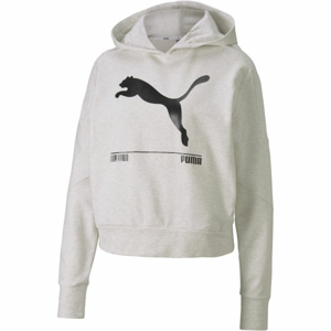 Puma NU-TILITY HOODY biela L - Dámska mikina