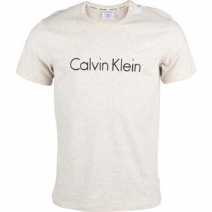 Calvin Klein S/S CREW NECK béžová M - Pánske tričko
