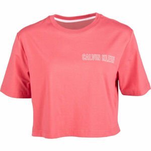 Calvin Klein CROPPED SHORT SLEEVE T-SHIRT Dámske tričko, ružová, veľkosť M