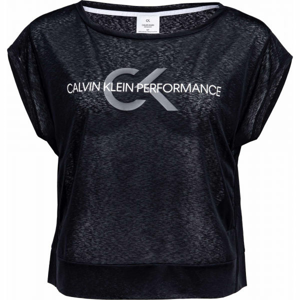 Calvin Klein CROPPED SHORT SLEEVE T-SHIRT čierna S - Dámske tričko