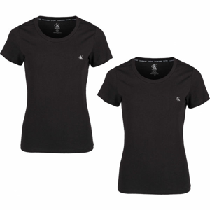 Calvin Klein S/S CREW NECK 2PK čierna S - Dámske tričko