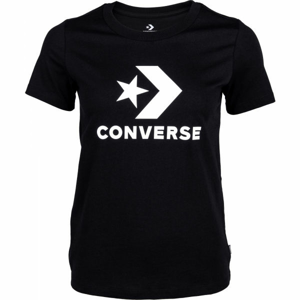 Converse STAR CHEVRON TEE Dámske tričko, čierna, veľkosť M