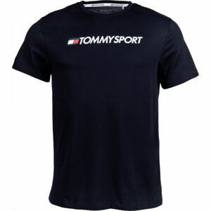 Tommy Hilfiger CHEST LOGO TOP Pánske tričko, tmavo modrá, veľkosť M