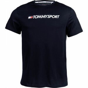 Tommy Hilfiger CHEST LOGO TOP tmavo modrá XL - Pánske tričko
