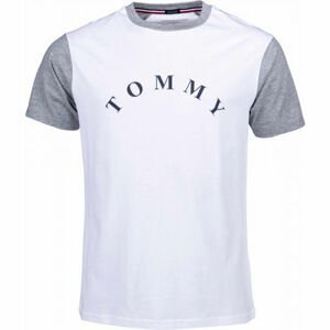 Tommy Hilfiger CN SS TEE LOGO biela S - Pánske tričko