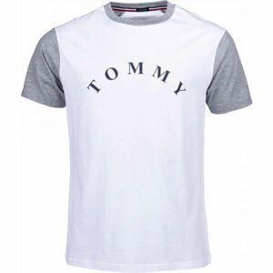 Tommy Hilfiger CN SS TEE LOGO Pánske tričko, biela, veľkosť L