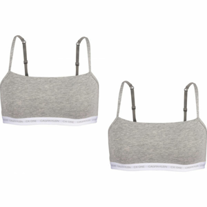 Calvin Klein UNLINED BRALETTE 2PK šedá L - Dámska podprsenka