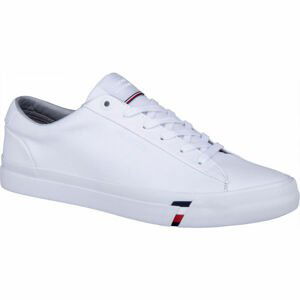 Tommy Hilfiger CORPORATE LEATHER SNEAKER biela 44 - Pánske tenisky