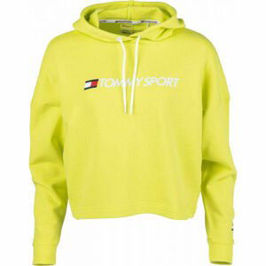 Tommy Hilfiger CROPPED HOODY LOGO Dámska mikina, žltá, veľkosť M