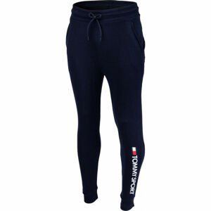 Tommy Hilfiger CUFF FLEECE PANT HBR LOGO tmavo modrá S - Pánske tepláky