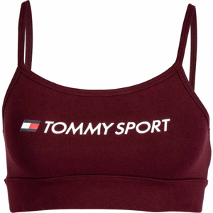 Tommy Hilfiger CO/EL LOW SUPPORT BRA Dámska podprsenka, vínová, veľkosť L