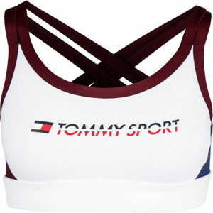 Tommy Hilfiger CO/ EL LOW SUPPORT BRA LOGO biela M - Dámska podprsenka