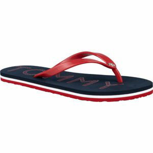 Tommy Hilfiger TOMMY FOOTBED FLAT BEACH SANDAL Dámske žabky, tmavo modrá, veľkosť 36