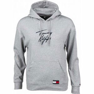 Tommy Hilfiger HOODIE LWK Dámska mikina, sivá, veľkosť M