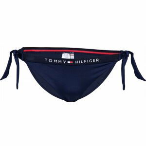 Tommy Hilfiger CHEEKY SIDE TIE BIKINI tmavo modrá XS - Dámsky spodný diel plaviek