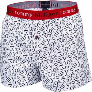 Tommy Hilfiger WOVEN BOXER PRINT biela M - Pánske boxerky