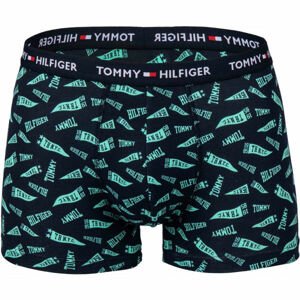 Tommy Hilfiger TRUNK PRINT tmavo modrá M - Pánske boxerky