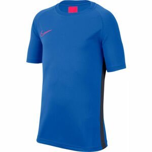 Nike DRY ACDMY TOP SS B Chlapčenské futbalové tričko, modrá,čierna,červená, veľkosť