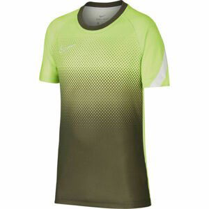 Nike DRY ACD TOP SS GX FP Chlapčenské futbalové tričko, khaki, veľkosť M