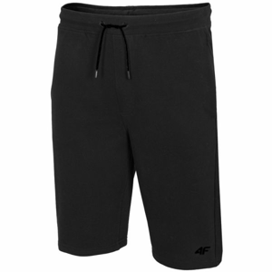 4F MENS SHORTS Pánske teplákové kraťasy, čierna, veľkosť XXL