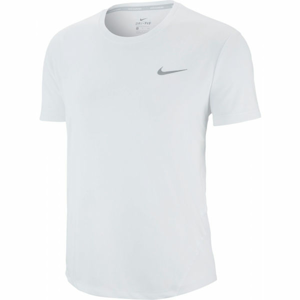 Nike MILER TOP SS W Dámsky bežecký top, biela,sivá, veľkosť