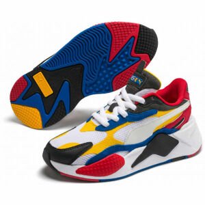 Puma RS-X PUZZLE JR biela 4.5 - Chlapčenská voľnočasová obuv