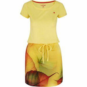 Loap ALYSA Dámske šaty, žltá, veľkosť S