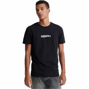 Superdry CORE LOGO ESSENTIAL TEE Pánske tričko, čierna, veľkosť S