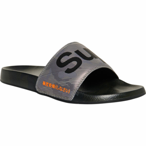 Superdry PRINTED BEACH SLIDE čierna 42/43 - Pánske šľapky