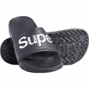 Superdry HOLO INFIL POOL SLIDE čierna 36/37 - Dámske šľapky