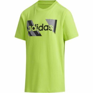 adidas YB Q2 T Chlapčenské tričko, zelená, veľkosť 128