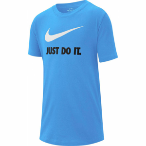 Nike NSW TEE JDI SWOOSH B Chlapčenské tričko, modrá,biela,čierna, veľkosť