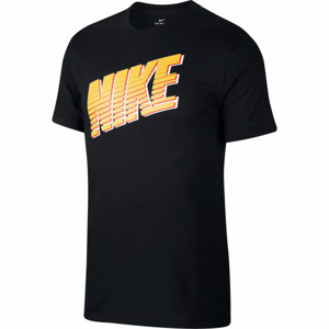 Nike NSW TEE NIKE BLOCK M Pánske tričko, čierna,žltá, veľkosť