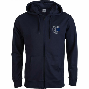 Russell Athletic COLLEGIATE ZIP THROUGH HOODY tmavo modrá S - Pánska mikina