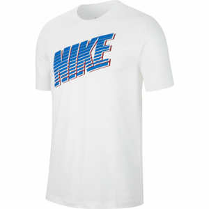 Nike NSW TEE NIKE BLOCK M biela L - Pánske tričko