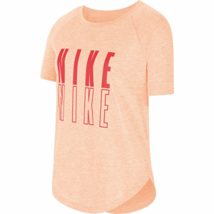Nike SS TROPHY GFX TOP G Dievčenské tričko, oranžová, veľkosť L