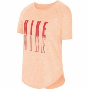 Nike SS TROPHY GFX TOP G Dievčenské tričko, oranžová, veľkosť XL