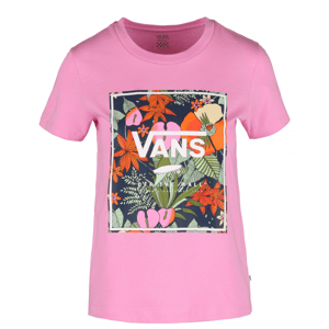 Vans WM BOXLET MULTI TROPIC ružová L - Dámske tričko