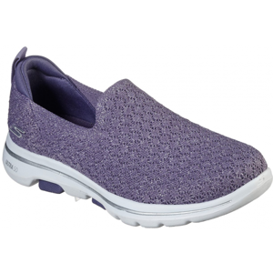 Skechers GO WALK 5 BRAVE fialová 38.5 - Dámske nazúvacie tenisky