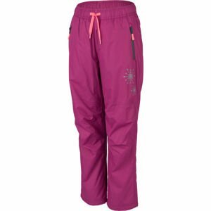 Lewro TIMOTEO Dětské zateplené kalhoty, fialová, veľkosť 128-134