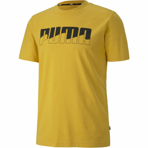 Puma REBEL BOLD TEE žltá XL - Pánske tričko