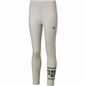 Puma ALPHA 7/8 LEGGINGS G Dievčenské športové legíny, sivá, veľkosť