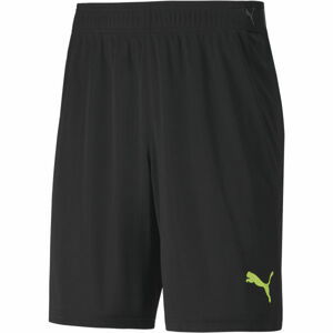 Puma FTBLNXT SHORTS Pánske šortky, čierna,reflexný neón, veľkosť