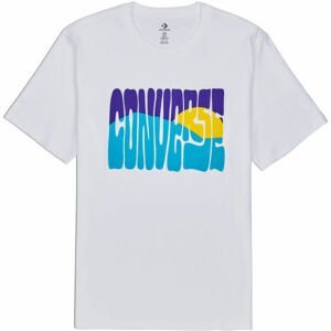 Converse RISING SUN GRAPHIC TEE Pánske tričko, biela, veľkosť M
